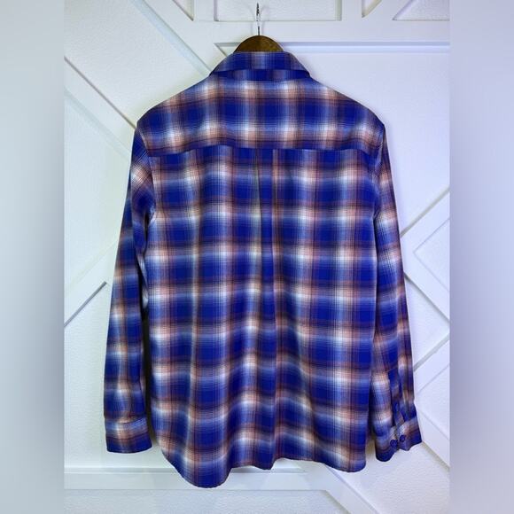Dixxon The Great One Flannel Wayne Gretzky Tribute Blue Orange Women's Size XL - Picture 7 of 14